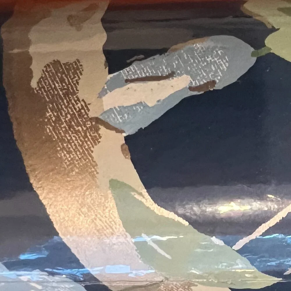 5 NIB rolls of York Teahouse Floral wallpaper in navy